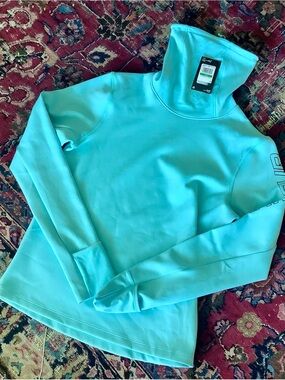 Under Armour Women's Empowered Funnel Neck pullover Blue Sz L NWT